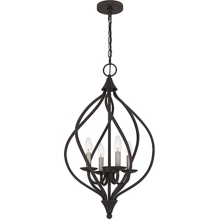 Quoizel Dupont Pendant 4 Lights Old Bronze DUP2816OZ